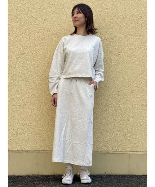 GAP（ギャップ）の「ビンテージソフト GAPロゴ マキシスカート（スカート・レディース・ブラック/グレー・S/M/L/XS/XXS）」の9枚目の写真