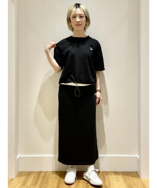 【FREDPERRY】テープロゴマキシスカート★国内発関税込 Taped Track Skirt(8 102：BLACK): | FRED PERRY JAPAN
