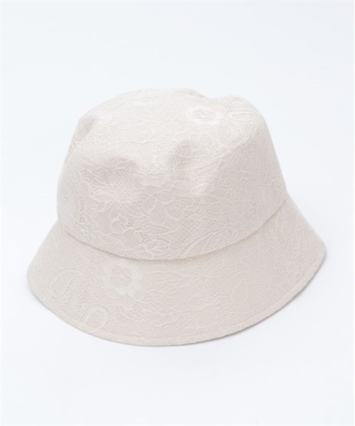 axes femme（アクシーズファム）の「総レースＵＶバケハ（ハット・レディース・キナリ/ブラック・FREE）」の4枚目の写真