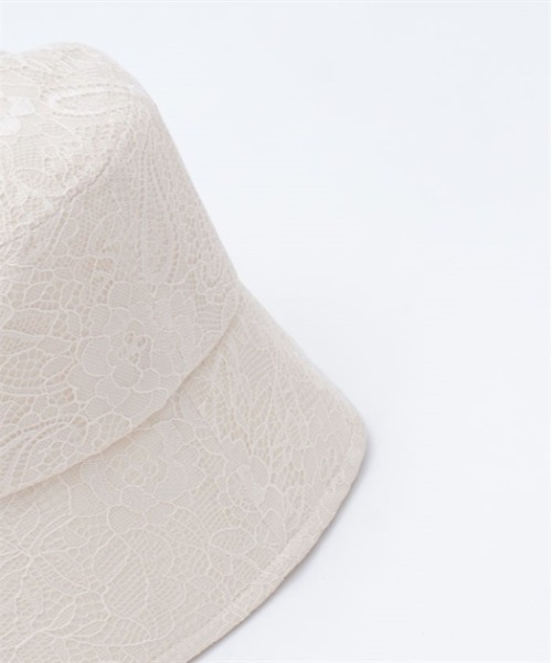 axes femme（アクシーズファム）の「総レースＵＶバケハ（ハット・レディース・キナリ/ブラック・FREE）」の5枚目の写真