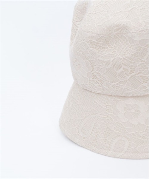 axes femme（アクシーズファム）の「総レースＵＶバケハ（ハット・レディース・キナリ/ブラック・FREE）」の6枚目の写真