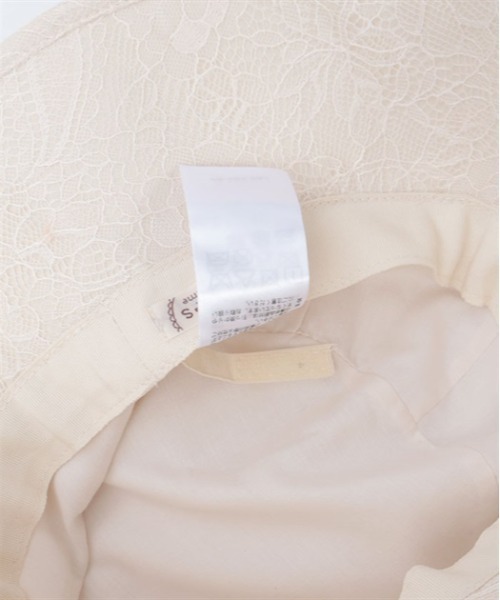 axes femme（アクシーズファム）の「総レースＵＶバケハ（ハット・レディース・キナリ/ブラック・FREE）」の9枚目の写真