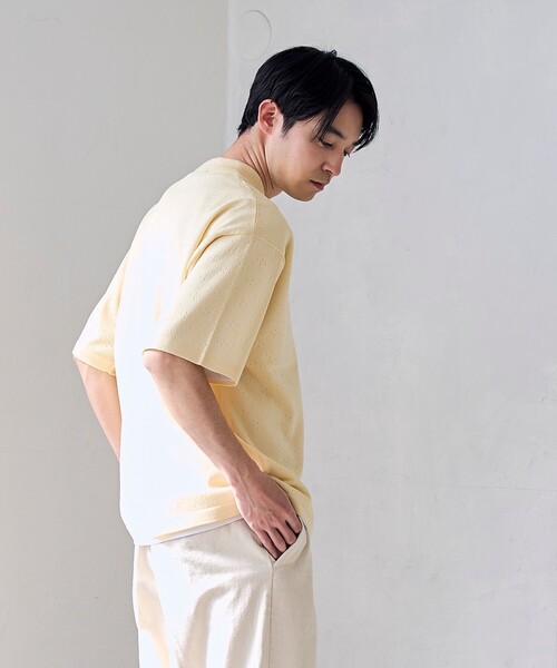 RONEL(ロネル)の「【RONEL】ハイツイストニットポロシャツ(ニット/セーター・メンズ・ブラウン系/ナチュラル/ダークグレー・S/M/XL/L)」の22枚目の写真