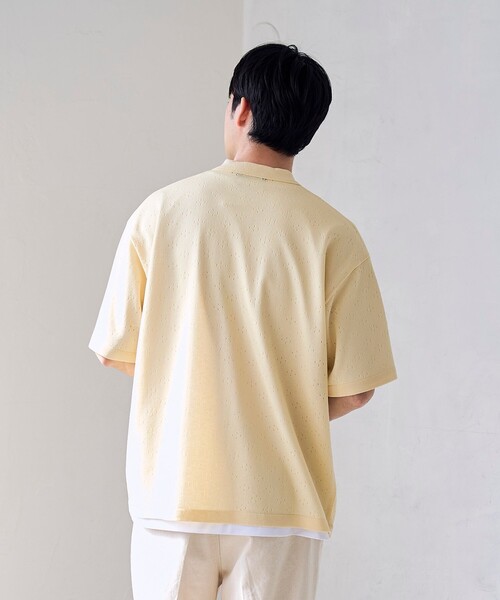 RONEL(ロネル)の「【RONEL】ハイツイストニットポロシャツ(ニット/セーター・メンズ・ブラウン系/ナチュラル/ダークグレー・S/M/XL/L)」の21枚目の写真