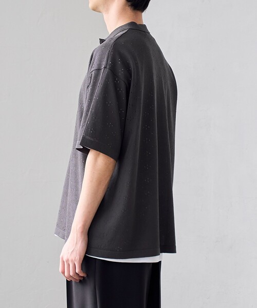 RONEL(ロネル)の「【RONEL】ハイツイストニットポロシャツ(ニット/セーター・メンズ・ブラウン系/ナチュラル/ダークグレー・S/M/XL/L)」の11枚目の写真