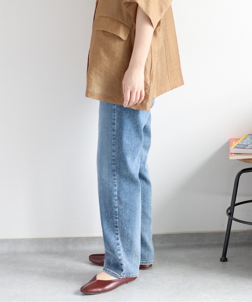 cepo（セポ）の「〈接触冷感 / UVカット〉ICE デニムクロップドパンツ（デニムパンツ・レディース・ブルー系2/ブルー系3/ブルー系1・S/M/L）」の11枚目の写真