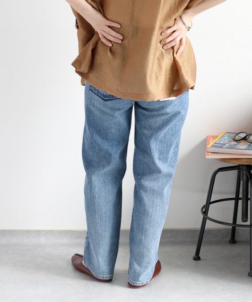 cepo（セポ）の「〈接触冷感 / UVカット〉ICE デニムクロップドパンツ（デニムパンツ・レディース・ブルー系2/ブルー系3/ブルー系1・S/M/L）」の12枚目の写真