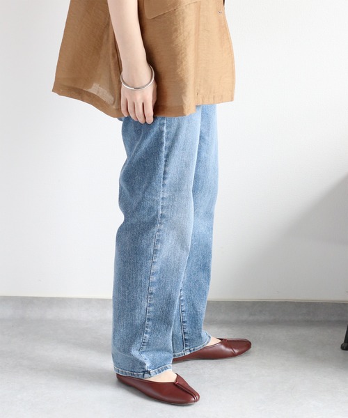 cepo（セポ）の「〈接触冷感 / UVカット〉ICE デニムクロップドパンツ（デニムパンツ・レディース・ブルー系2/ブルー系3/ブルー系1・S/M/L）」の13枚目の写真