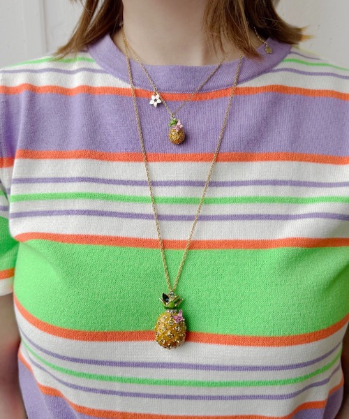 パイナップルモチーフ ネックレス（ネックレス）｜ANNA SUI
