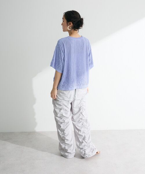 Green　Parks（グリーンパークス）の「5分袖フリルカットプルオーバー（Tシャツ/カットソー・レディース・グリーン/ブラック/パープル/グレー/ホワイト系その他2・FREE）」の22枚目の写真