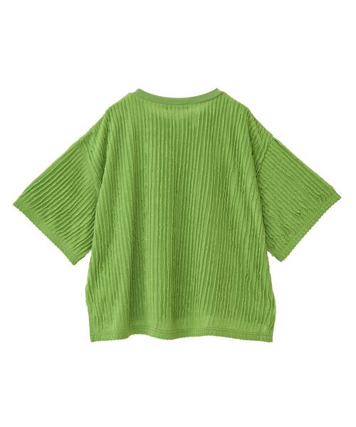 Green　Parks（グリーンパークス）の「5分袖フリルカットプルオーバー（Tシャツ/カットソー・レディース・グリーン/ブラック/パープル/グレー/ホワイト系その他2・FREE）」の7枚目の写真