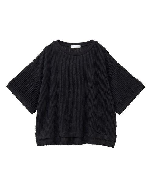 Green　Parks（グリーンパークス）の「5分袖フリルカットプルオーバー（Tシャツ/カットソー・レディース・グリーン/ブラック/パープル/グレー/ホワイト系その他2・FREE）」の15枚目の写真