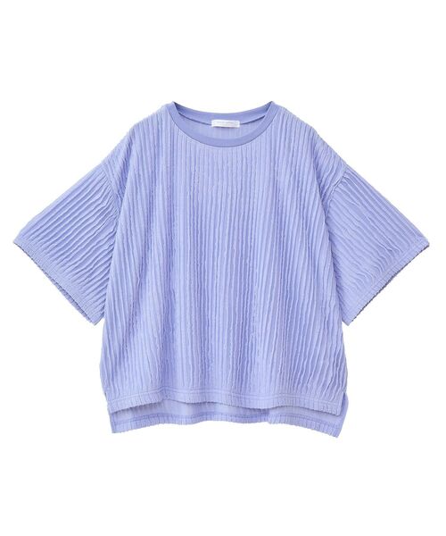 Green　Parks（グリーンパークス）の「5分袖フリルカットプルオーバー（Tシャツ/カットソー・レディース・グリーン/ブラック/パープル/グレー/ホワイト系その他2・FREE）」の17枚目の写真