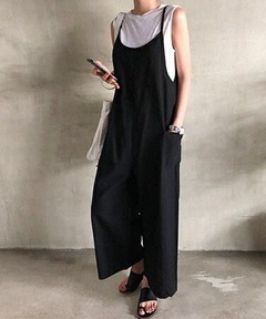 Du noir】オールインワンサロペット（サロペット/オーバーオール