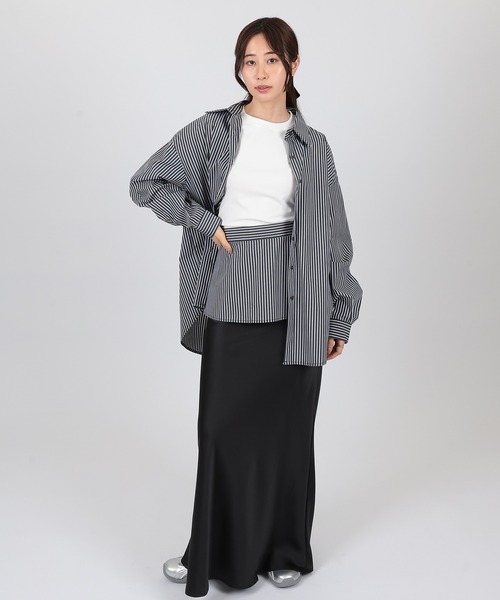 SUWDEE（スーディー）の「peplum layered shirt（シャツ/ブラウス・レディース・ブラック×ホワイト/ホワイト・FREE）」の11枚目の写真