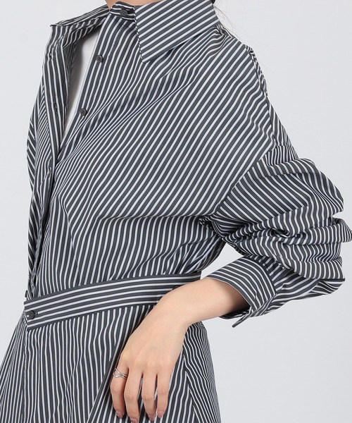 SUWDEE（スーディー）の「peplum layered shirt（シャツ/ブラウス・レディース・ブラック×ホワイト/ホワイト・FREE）」の18枚目の写真