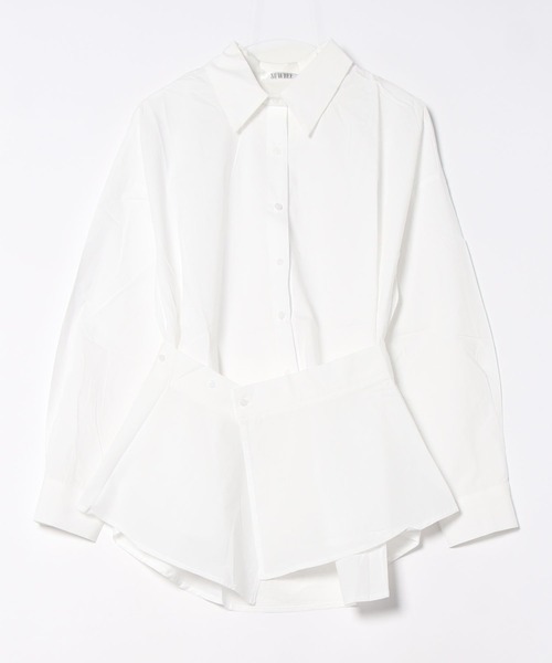 SUWDEE（スーディー）の「peplum layered shirt（シャツ/ブラウス・レディース・ブラック×ホワイト/ホワイト・FREE）」の21枚目の写真