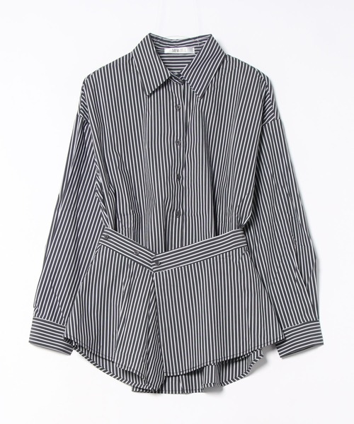 SUWDEE（スーディー）の「peplum layered shirt（シャツ/ブラウス・レディース・ブラック×ホワイト/ホワイト・FREE）」の22枚目の写真