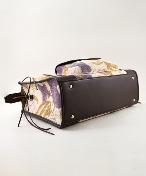 U(ユー)の「ボホ・ヴィオラ パリジャン ボストンバッグ/Lサイズ(ボストンバッグ・レディース・パープル/イエロー・FREE)」の21枚目の写真