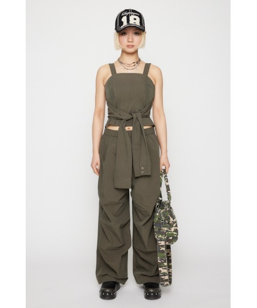 LAGUA GEM(ラグアジェム)の「EASY PARACHUTE パンツ(その他パンツ・レディース・アイボリー/カーキ/グレー・SMALL/MEDIUM)」の10枚目の写真