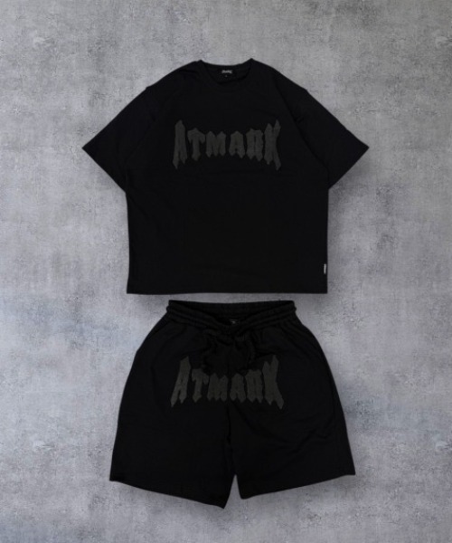ATMARK(アットマーク)の「《2サイズ展開 / UNISEX 》オールドイングリッシュロゴTee サガラ刺繍 ラインストーン セットアップ可能(Tシャツ/カットソー・レディース・ブルー系その他/ピンク/チャコールグレー/ターコイズブルー/カーキ/ピンク系/ブルー系/シルバー系・MEDIUM/LARGE/L/M)」の22枚目の写真