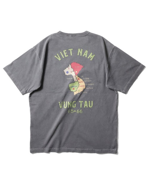 HOUSTON（ヒューストン）の「HOUSTON-PIGMENT FOAM PT SOUVENIR TEE（Tシャツ/カットソー・メンズ・ブラック系2/ホワイト系2/ブラック/ホワイト・XL/L）」の3枚目の写真