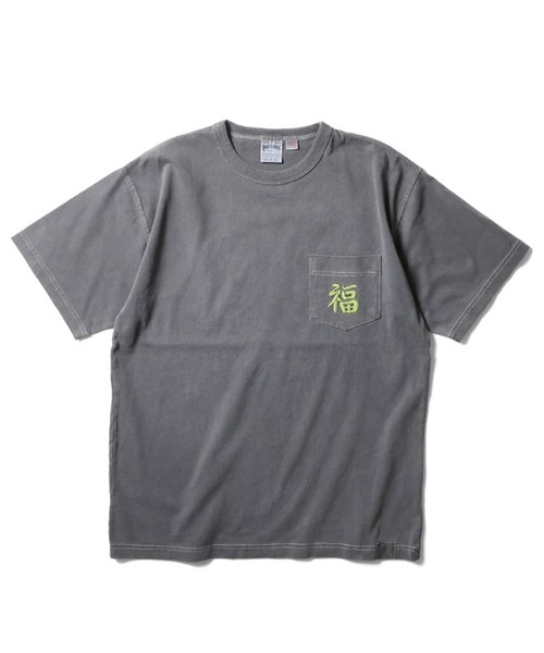 HOUSTON（ヒューストン）の「HOUSTON-PIGMENT FOAM PT SOUVENIR TEE（Tシャツ/カットソー・メンズ・ブラック系2/ホワイト系2/ブラック/ホワイト・XL/L）」の5枚目の写真