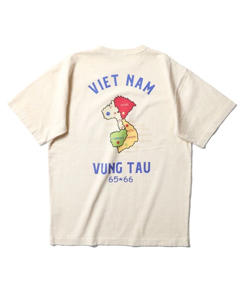 HOUSTON（ヒューストン）の「HOUSTON-PIGMENT FOAM PT SOUVENIR TEE（Tシャツ/カットソー・メンズ・ブラック系2/ホワイト系2/ブラック/ホワイト・XL/L）」の6枚目の写真