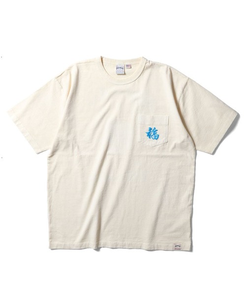 HOUSTON（ヒューストン）の「HOUSTON-PIGMENT FOAM PT SOUVENIR TEE（Tシャツ/カットソー・メンズ・ブラック系2/ホワイト系2/ブラック/ホワイト・XL/L）」の12枚目の写真