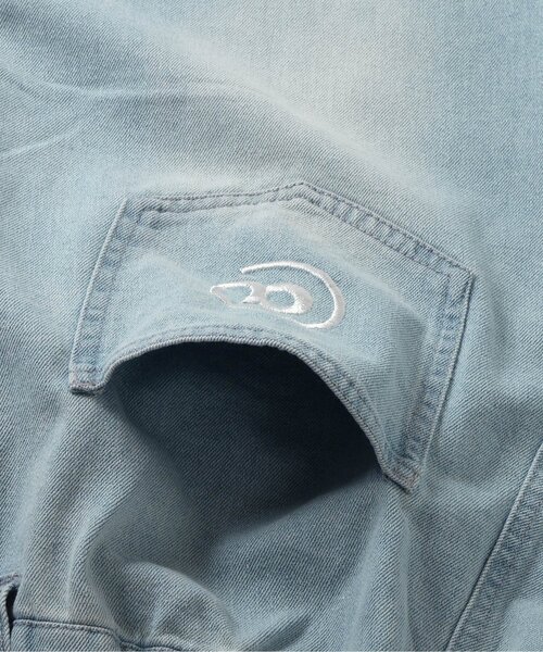 algy(アルジー)の「【接触冷感】デニム折返しワイドパンツ(デニムパンツ・キッズ・ブルー/サックスブルー・XX-SMALL/X-SMALL/SMALL/MEDIUM)」の16枚目の写真