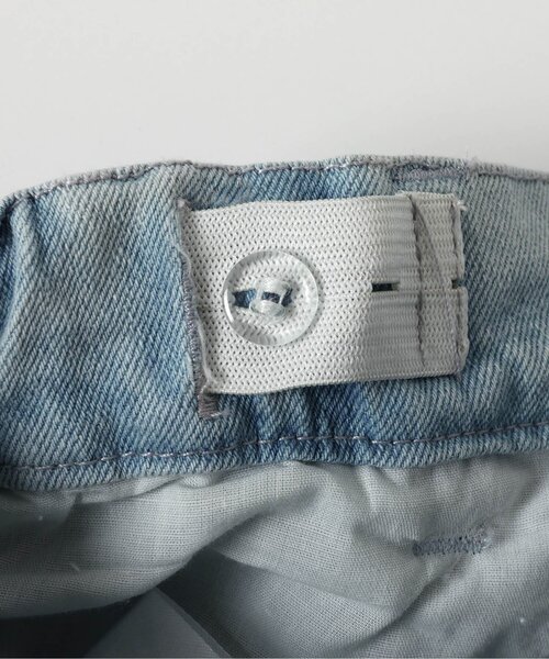 algy(アルジー)の「【接触冷感】デニム折返しワイドパンツ(デニムパンツ・キッズ・ブルー/サックスブルー・XX-SMALL/X-SMALL/SMALL/MEDIUM)」の21枚目の写真