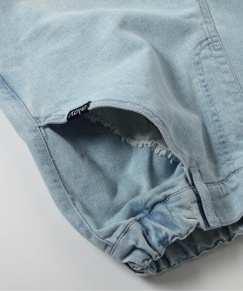 algy(アルジー)の「【接触冷感】デニム折返しワイドパンツ(デニムパンツ・キッズ・ブルー/サックスブルー・XX-SMALL/X-SMALL/SMALL/MEDIUM)」の15枚目の写真