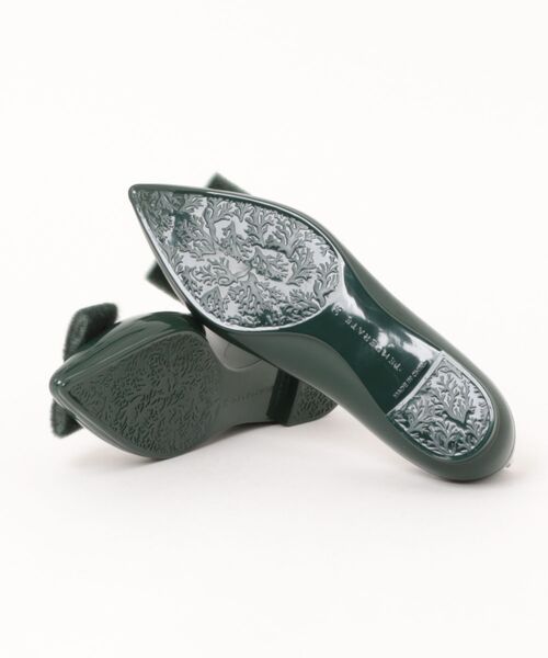 TEMPERATE（テンパレイト）の「LAURA （TEMPERATE/テンパレイト） クラシックリボン レインシューズ（パンプス・レディース・グリーン/ブラック/グレー・36/37/38/39/40/41）」の5枚目の写真