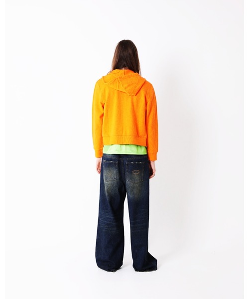 AFB(エーエフビー)の「SUPER BAGGY STUDDED PANTS(デニムパンツ・メンズ・ブルー/ブラック・M/L)」の8枚目の写真
