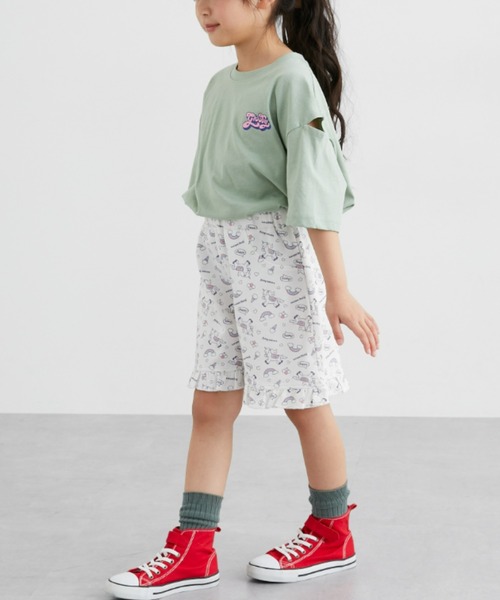 セール】裾フリル総柄ショートパンツ（女の子）（その他パンツ