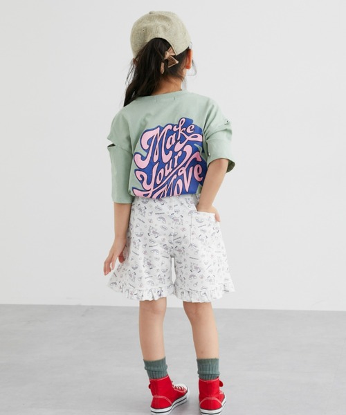姫カジ　コケット 古着CECILMcBEE 総レースフリルショートパンツ 綿レースフリルショートパンツ(70~90cm)(S(70-80cm) ピンク系