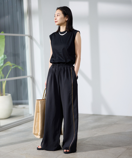 JOURNAL STANDARD(ジャーナルスタンダード)の「《追加》汗ジミ防止ナノシアスリーブレス(Tシャツ/カットソー・レディース・ホワイト/ブラック/グレー・FREE)」の4枚目の写真