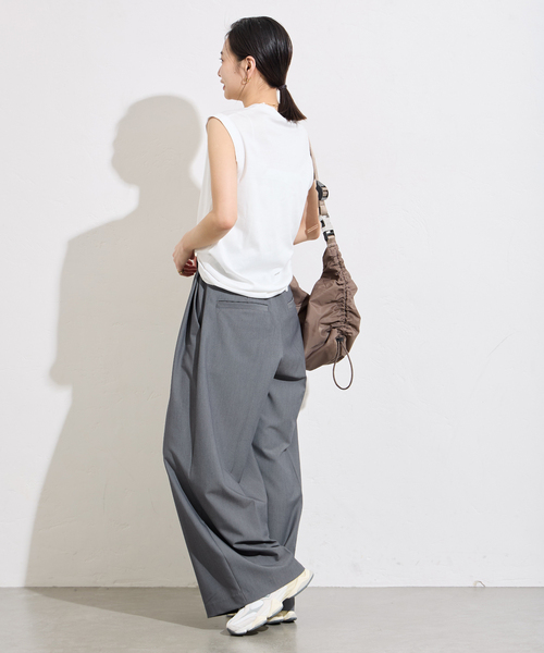 JOURNAL STANDARD(ジャーナルスタンダード)の「《追加》汗ジミ防止ナノシアスリーブレス(Tシャツ/カットソー・レディース・ホワイト/ブラック/グレー・FREE)」の19枚目の写真