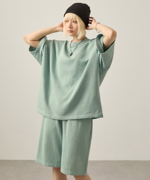 早い者勝ち❗️ Stone  セットアップ Snap club】セットアップ ヴィンテージ加工 ラインストーンロゴ