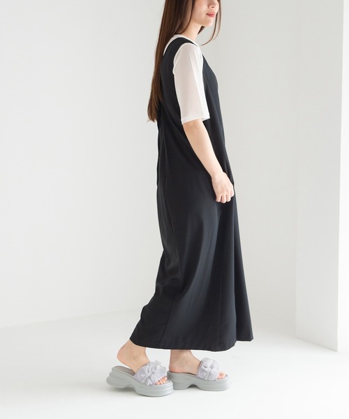 JELLY BEANS(ジェリービーンズ)の「シアーフリル厚底ミュールサンダル(210-53372)JELLY BEANS(ジェリービーンズ)(サンダル・レディース・ブラック/アイボリー/ラベンダー・S/M/L)」の20枚目の写真