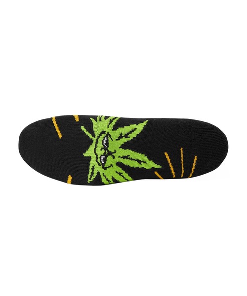 HUF（ハフ）の「SUNNY BUDDY SOCKS（ソックス/靴下・メンズ・ブラック/ホワイト・O/S）」の4枚目の写真