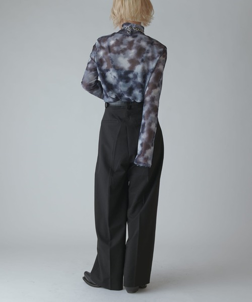 Lui's（ルイス）の「【mi-企画】シアートップス（Tシャツ/カットソー・レディース・グレー/ブラック・FREE）」の14枚目の写真