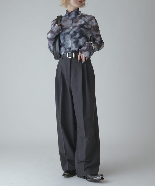 Lui's（ルイス）の「【mi-企画】シアートップス（Tシャツ/カットソー・レディース・グレー/ブラック・FREE）」の10枚目の写真