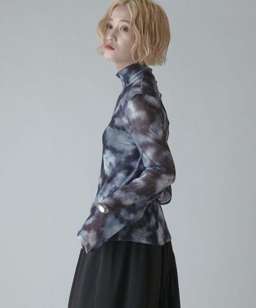 Lui's（ルイス）の「【mi-企画】シアートップス（Tシャツ/カットソー・レディース・グレー/ブラック・FREE）」の13枚目の写真