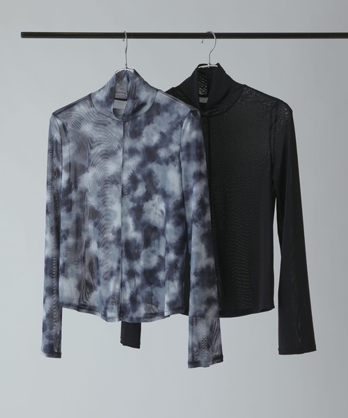 Lui's（ルイス）の「【mi-企画】シアートップス（Tシャツ/カットソー・レディース・グレー/ブラック・FREE）」の8枚目の写真