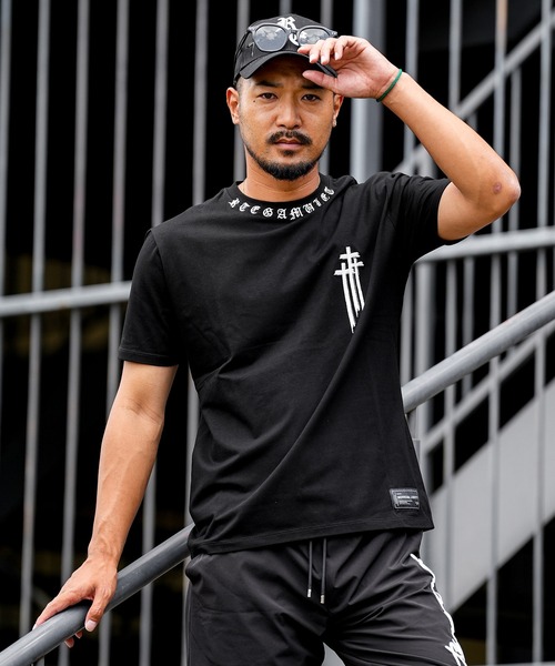 adamsJUGGLER(アダムスジャグラー)の「RTEGOEネック Cティー(Tシャツ/カットソー・メンズ・ブラック/オレンジ/ホワイト・S/M/L/XL/XXL)」の20枚目の写真