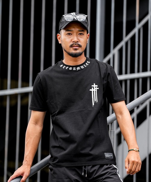 adamsJUGGLER(アダムスジャグラー)の「RTEGOEネック Cティー(Tシャツ/カットソー・メンズ・ブラック/オレンジ/ホワイト・S/M/L/XL/XXL)」の19枚目の写真
