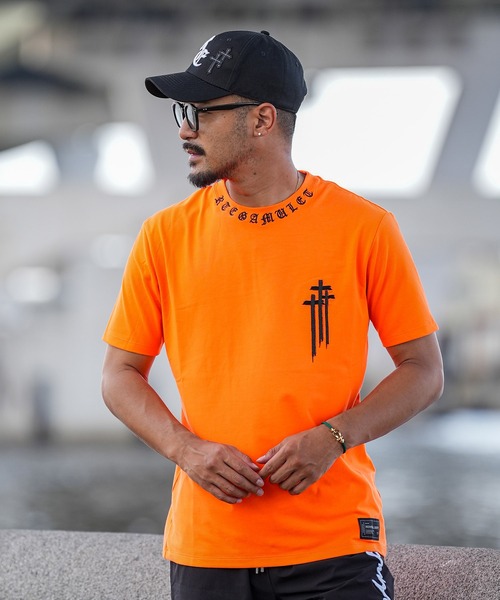 adamsJUGGLER(アダムスジャグラー)の「RTEGOEネック Cティー(Tシャツ/カットソー・メンズ・ブラック/オレンジ/ホワイト・S/M/L/XL/XXL)」の15枚目の写真
