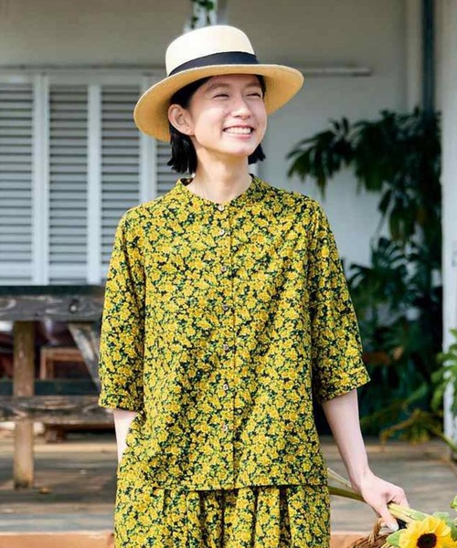 ブラウス シャツ サニークラウズ　カバーオールシャツ「レディース」 レディース Sunny clouds ブラウス シャツ サニークラウズ カバーオール