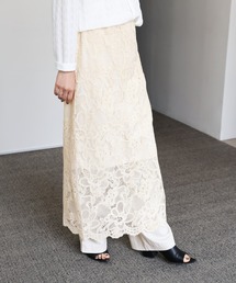 【Et】Lace I-line skirt